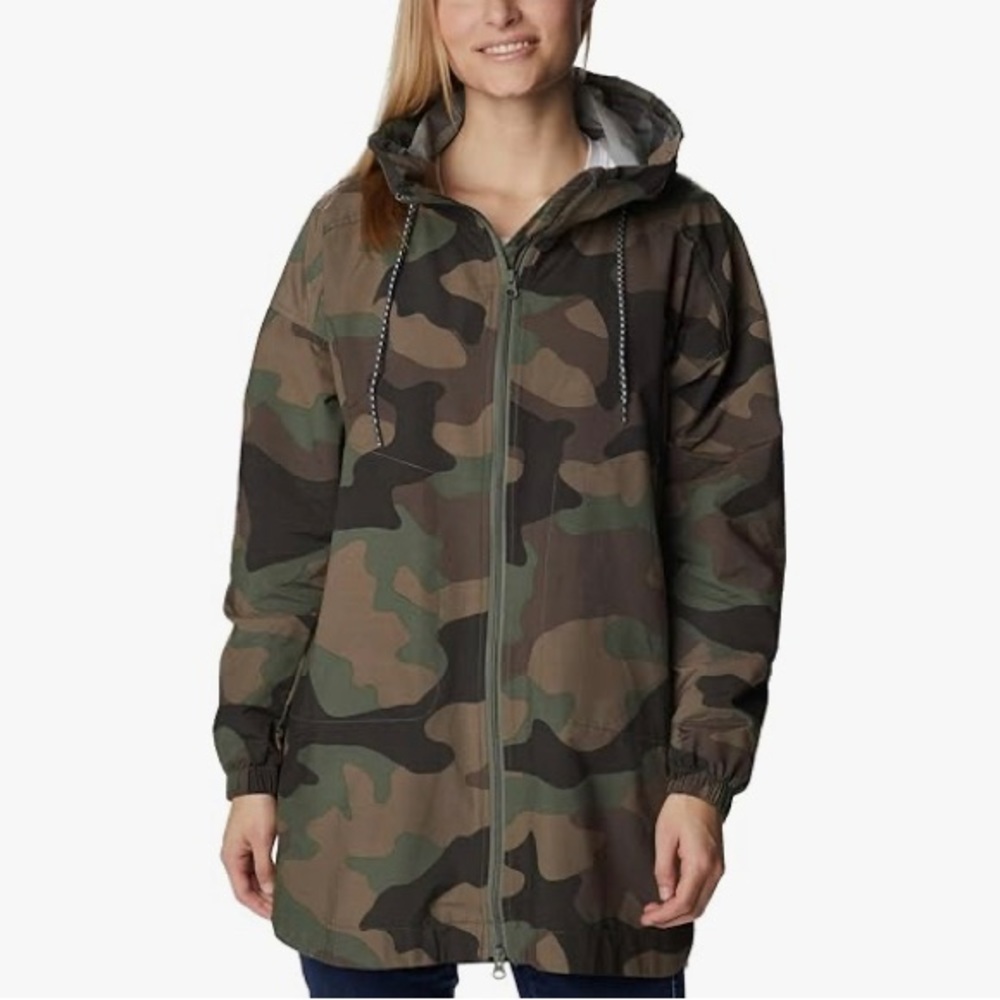 Columbia Women's Little Fields Printed Long Jacket- Plus Size- MWOT